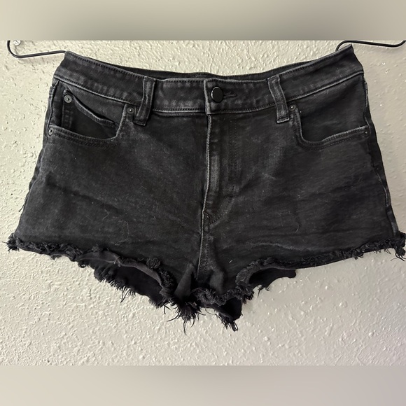 Volcom Pants - Women’s Volcom Size 28 Black Stoney Stretch Denim Jean Cutoff Shorts